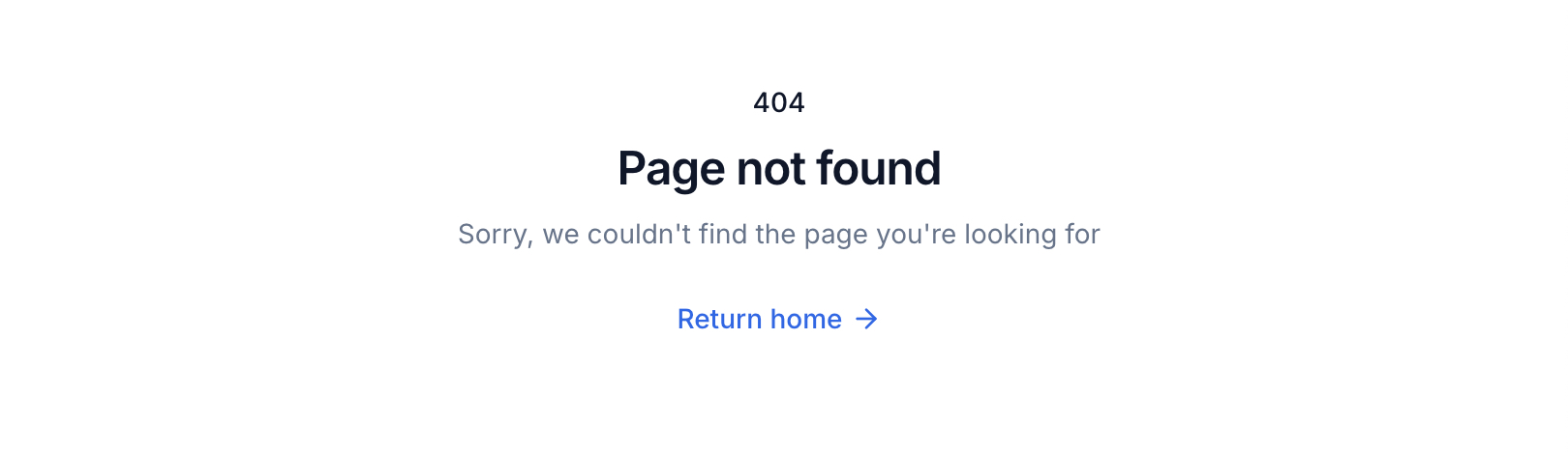 Not Found page